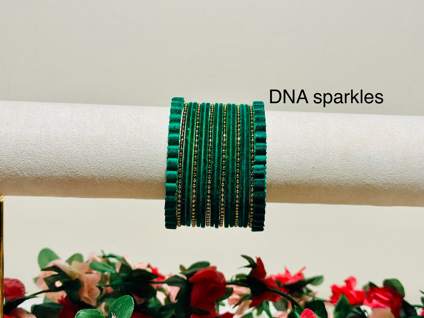 Velvet Metal Bangle/ Bracelet Set
