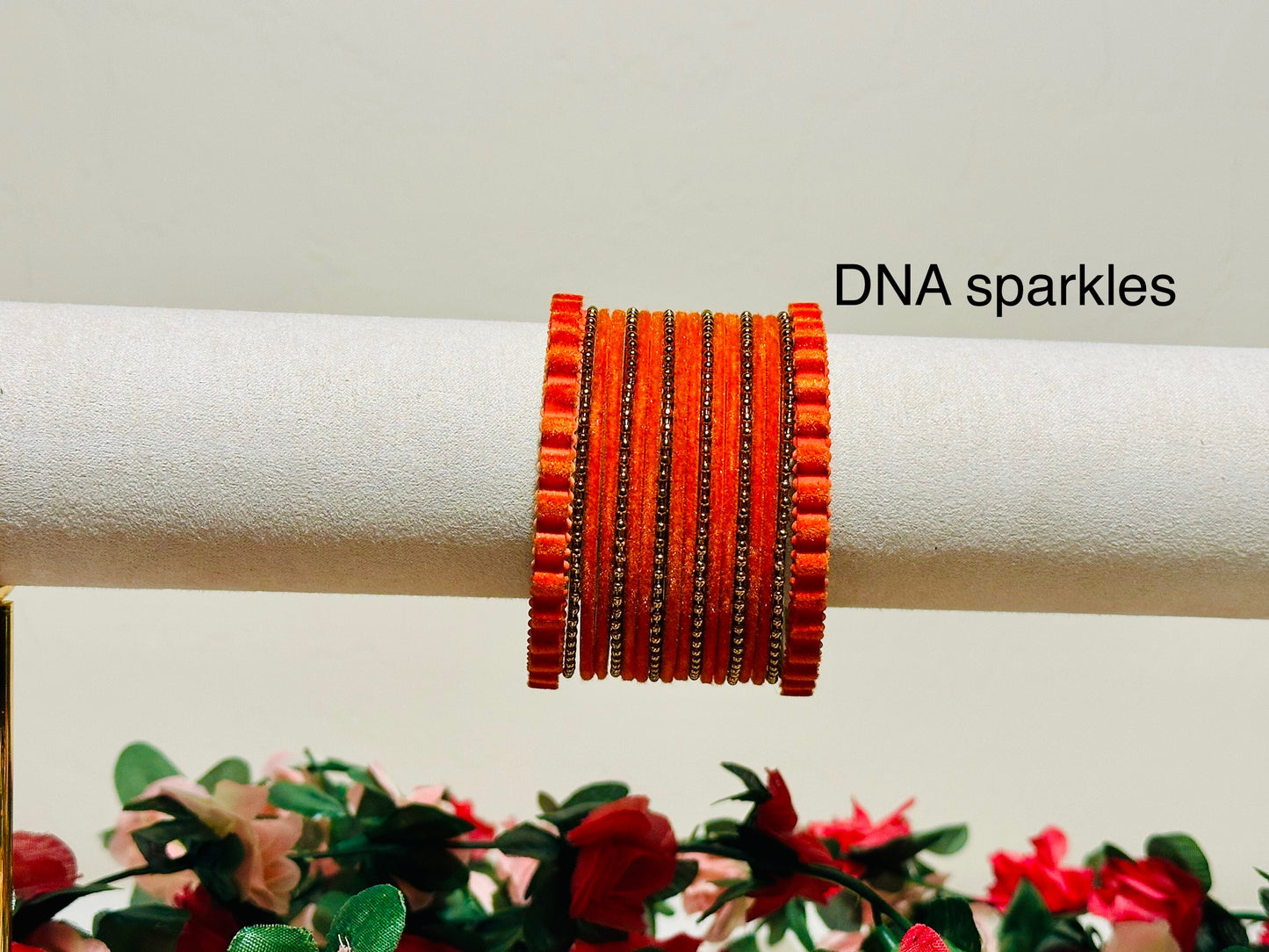 Velvet Metal Bangle/ Bracelet Set