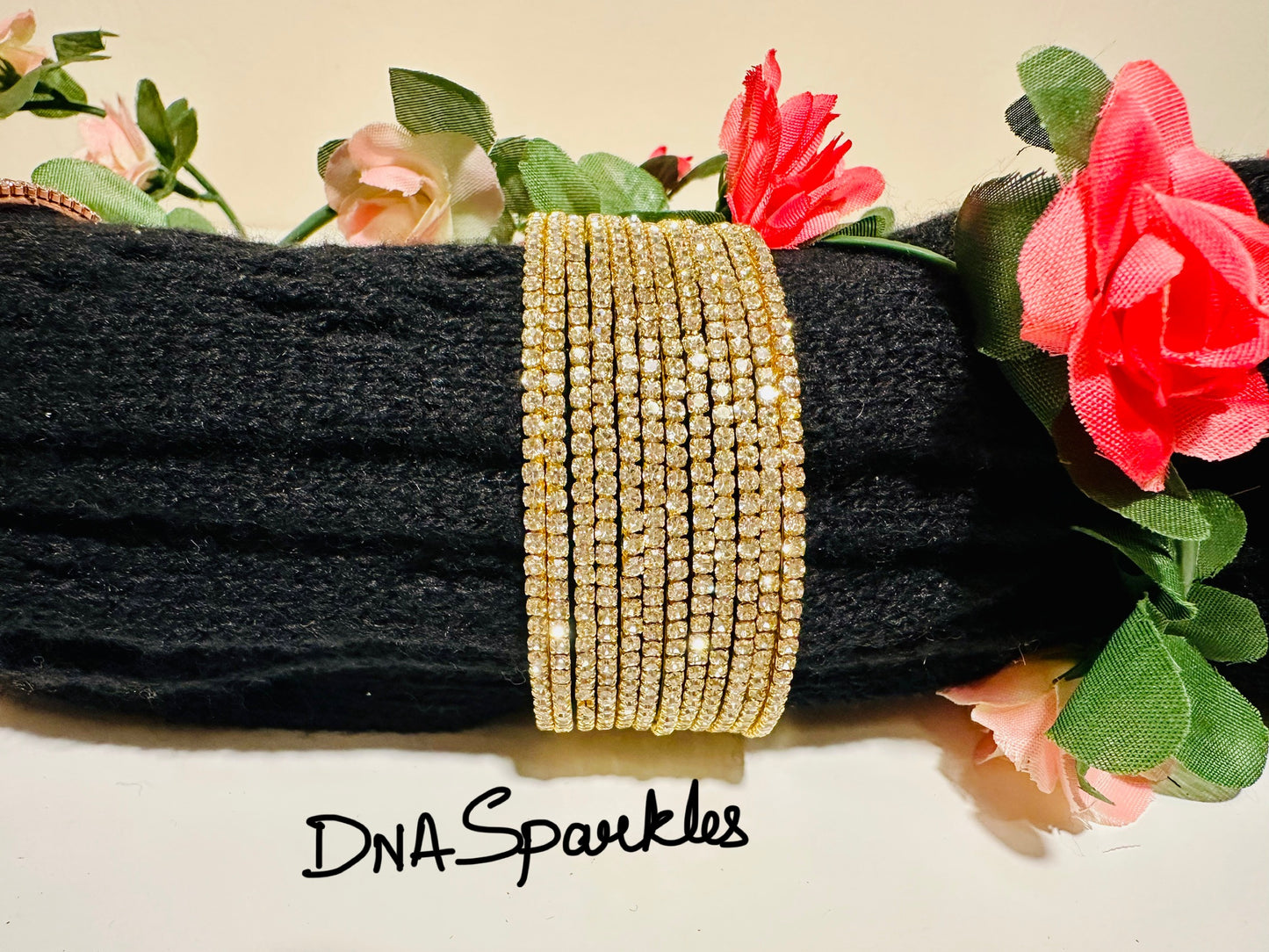 Beautiful Stone Bangle/Bracelet Set