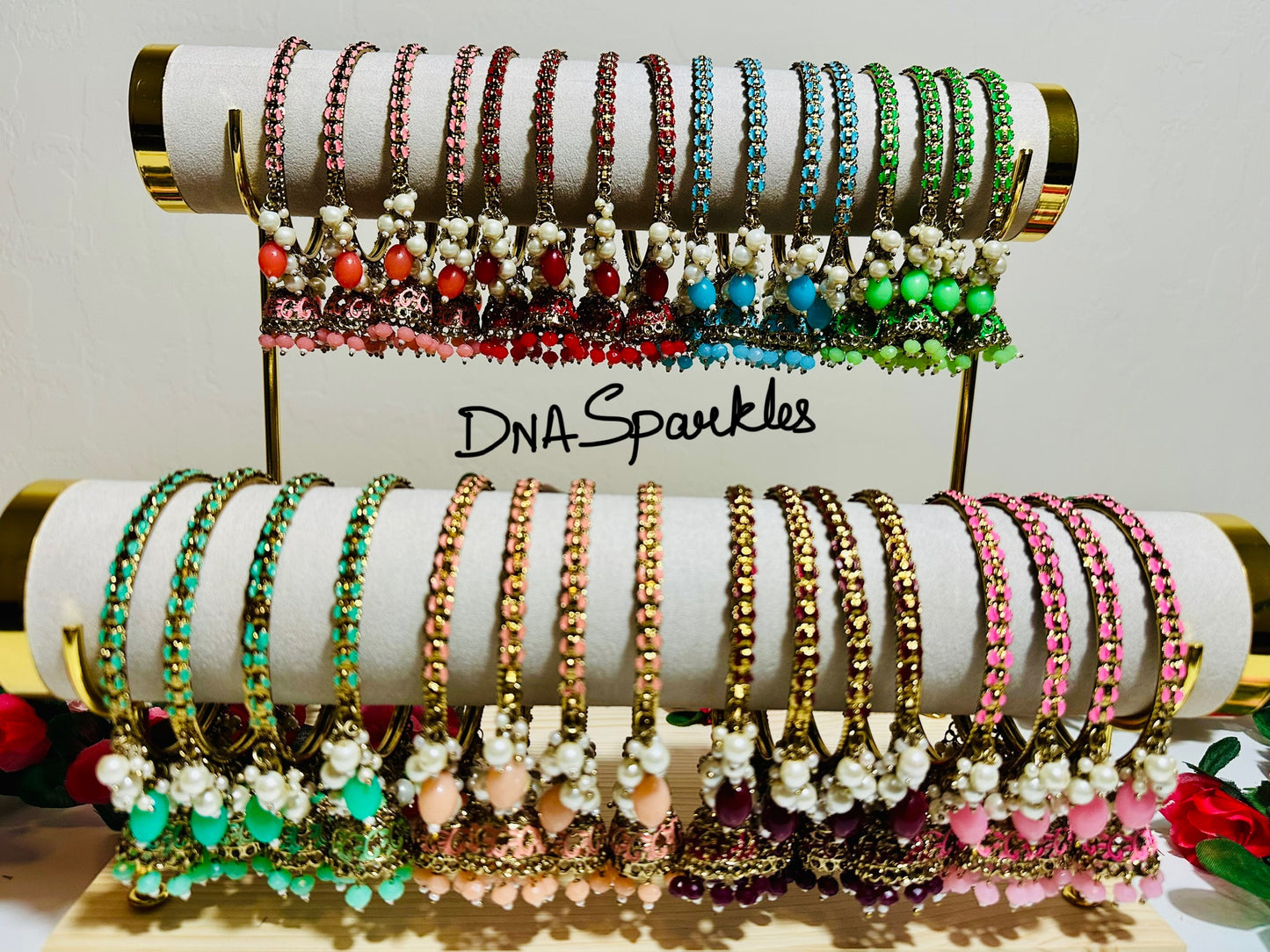 Colorful Hanging Bangle/Bracelet Set