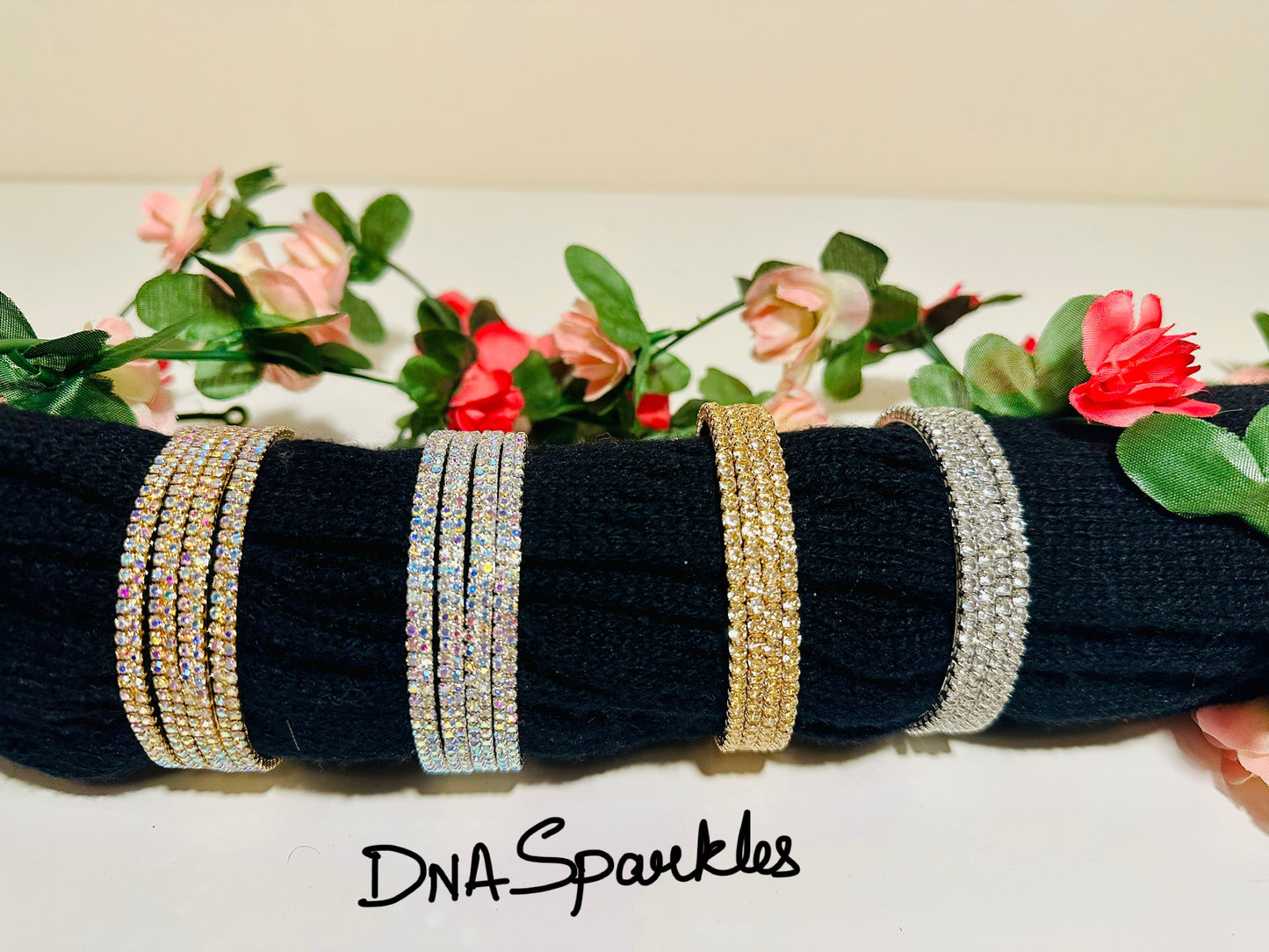 Beautiful Stone Bangle/Bracelet Set
