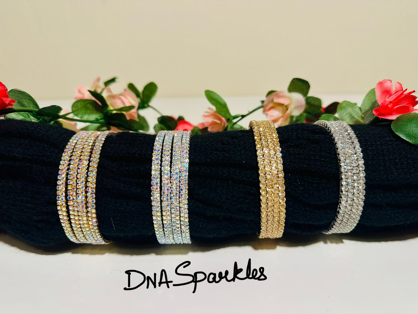 Beautiful Stone Bangle/Bracelet Set