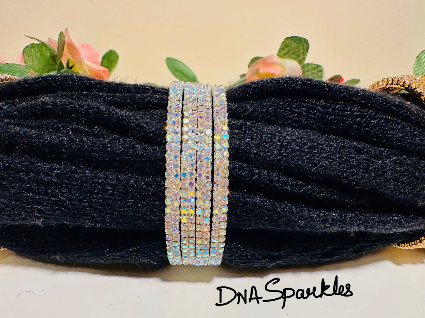 Beautiful Stone Bangle/Bracelet Set