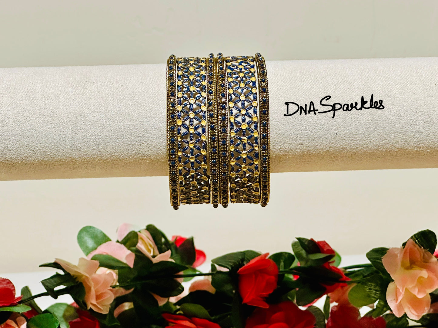 Star Stone Indian Metal Bangle/Bracelet Set