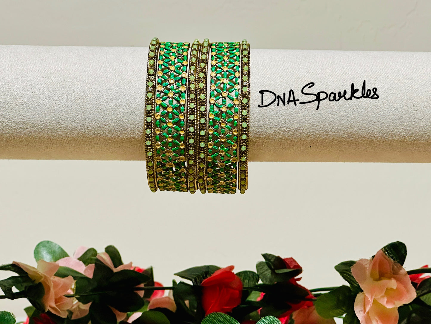 Star Stone Indian Metal Bangle/Bracelet Set