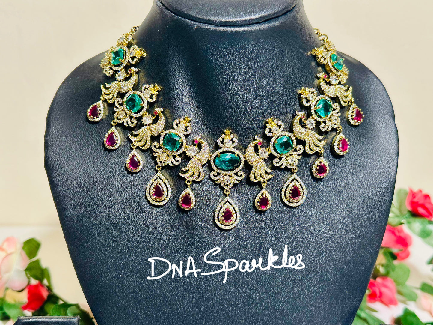 Peacock Stone Necklace