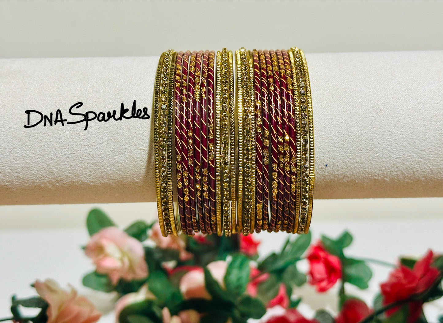 Colorful Indian Metal Bangle/Bracelet Set