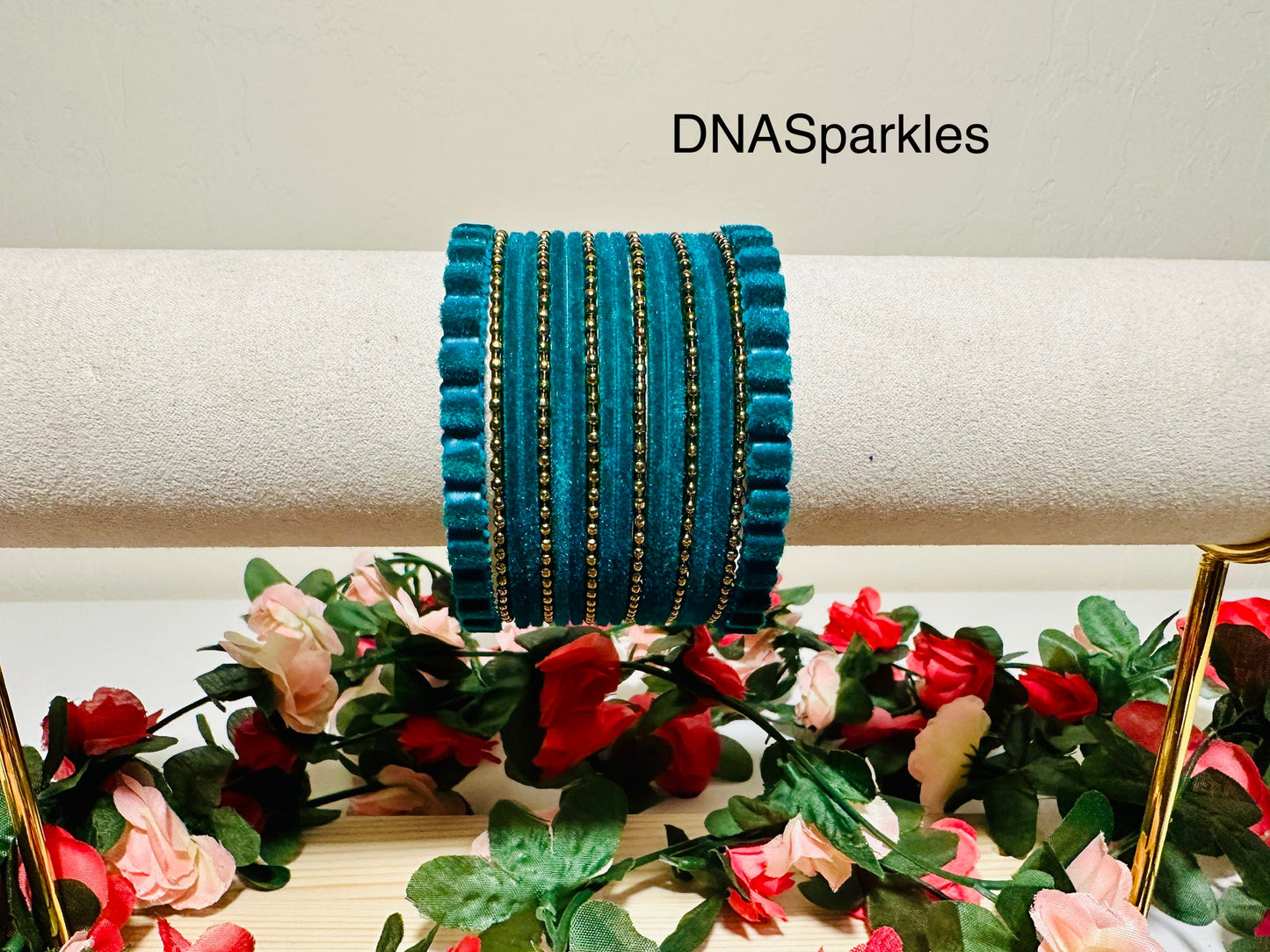 Velvet Metal Bangle/ Bracelet Set