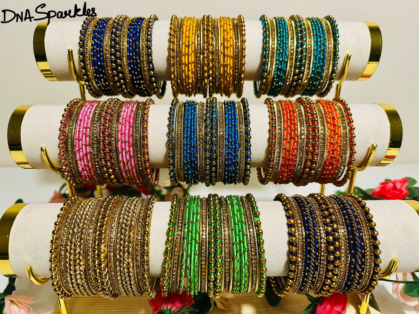 Colorful Indian Thread Bangle/Bracelet Set