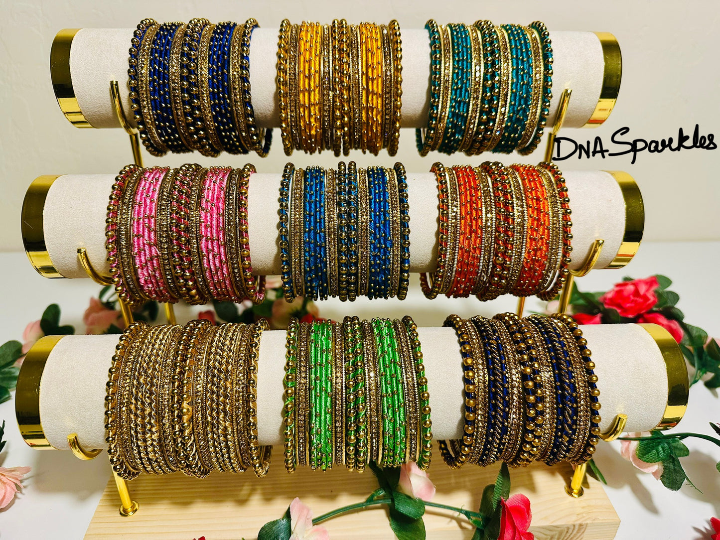 Colorful Indian Thread Bangle/Bracelet Set