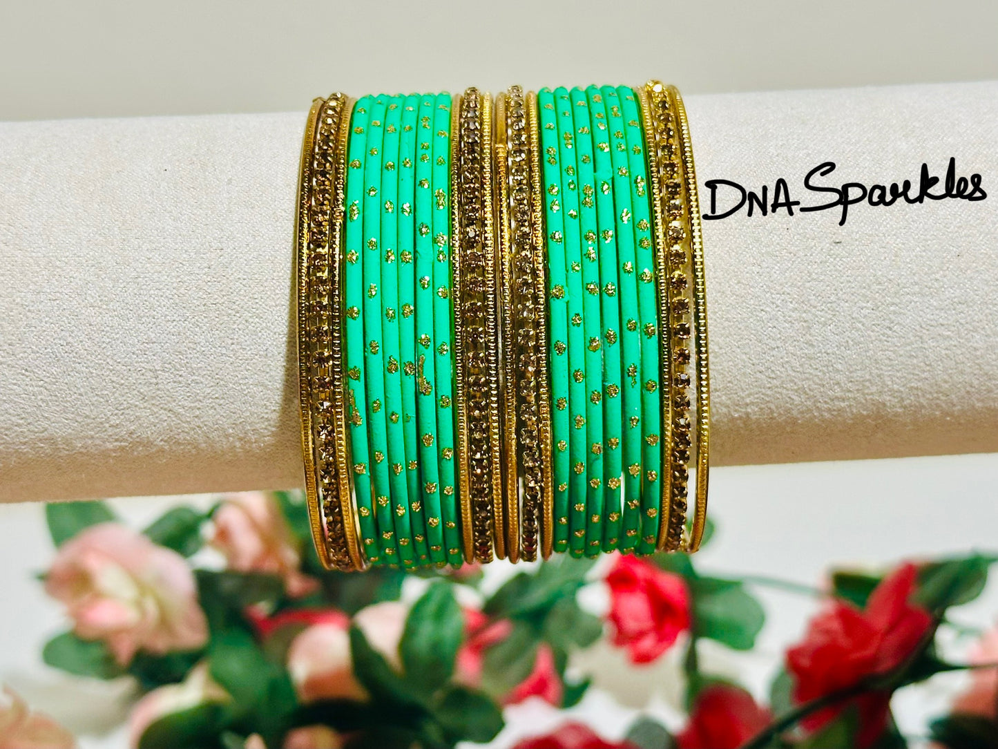 Colorful Indian Metal Bangle/Bracelet Set