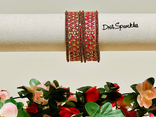 Star Stone Indian Metal Bangle/Bracelet Set