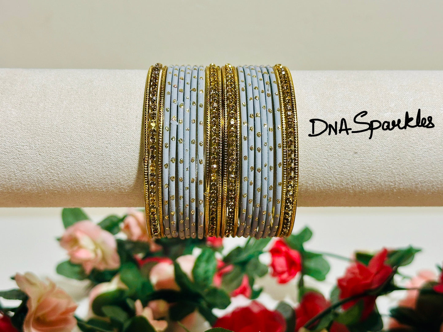 Colorful Indian Metal Bangle/Bracelet Set
