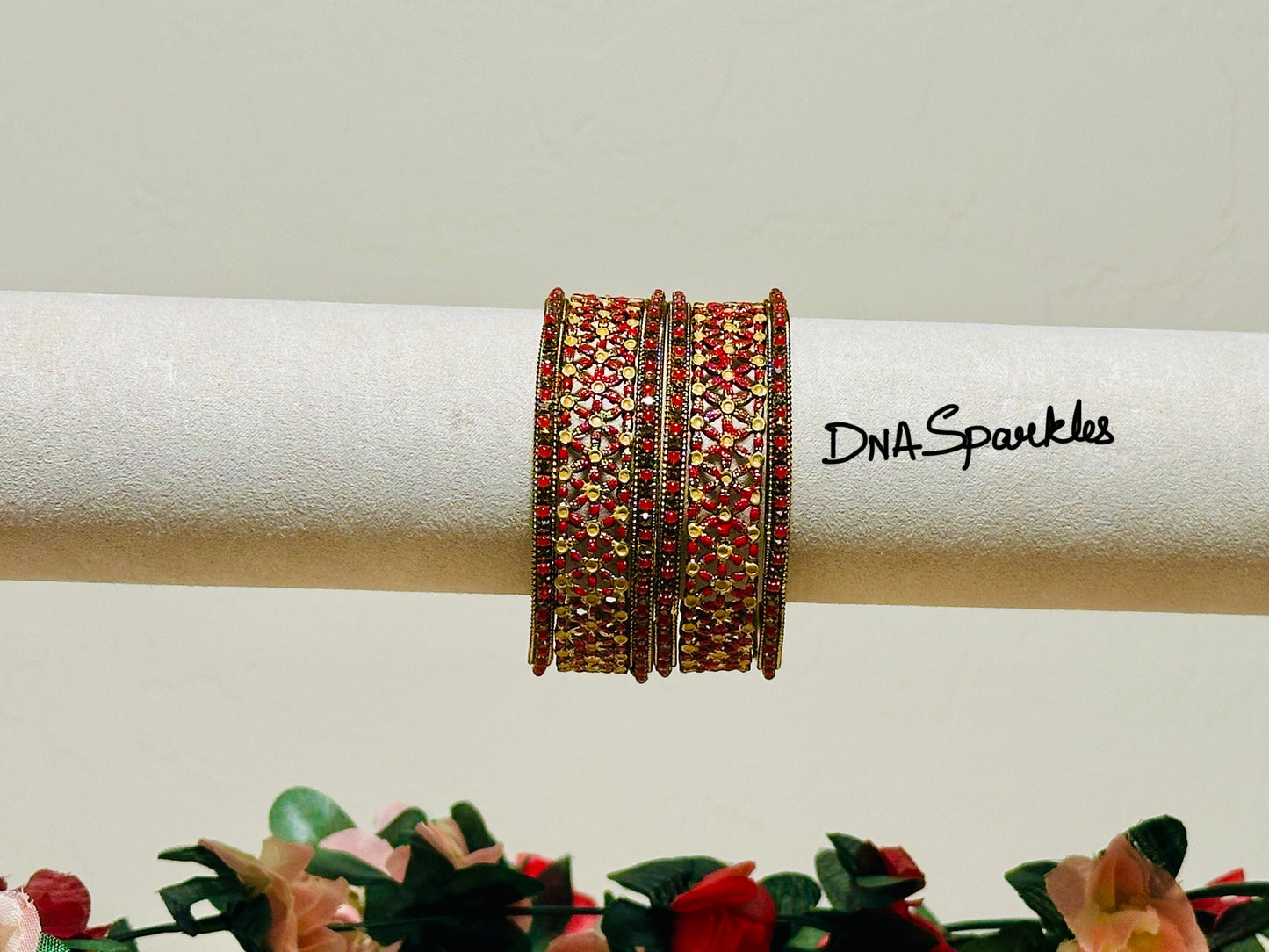 Star Stone Indian Metal Bangle/Bracelet Set