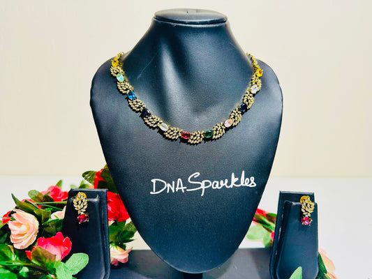 Multicolour Stone Necklace