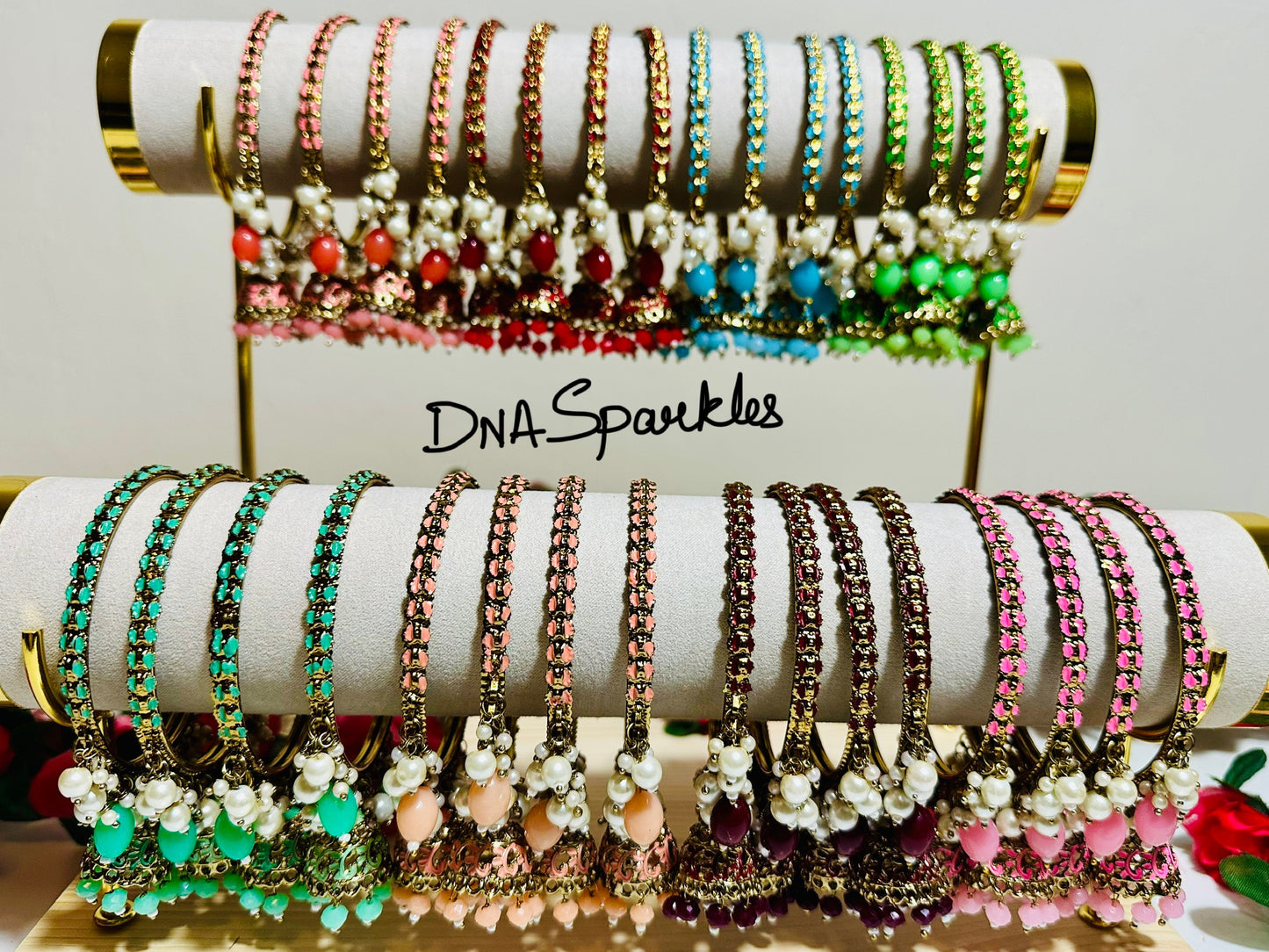 Colorful Hanging Bangle/Bracelet Set