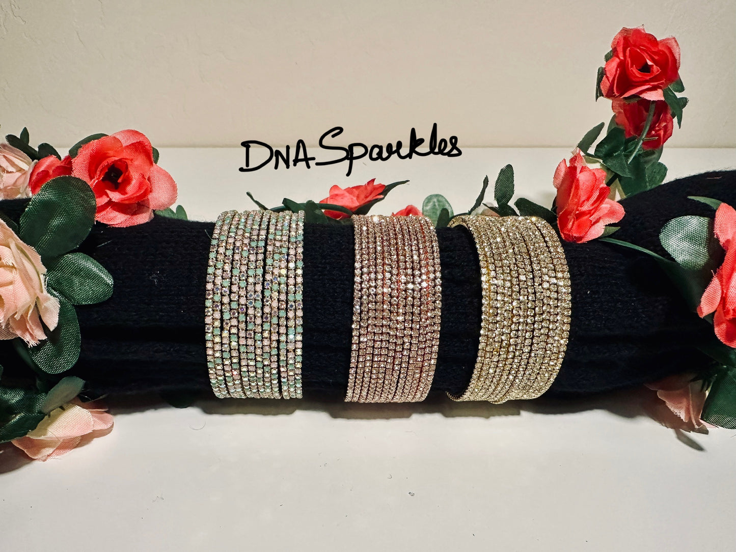 Beautiful Stone Bangle/Bracelet Set